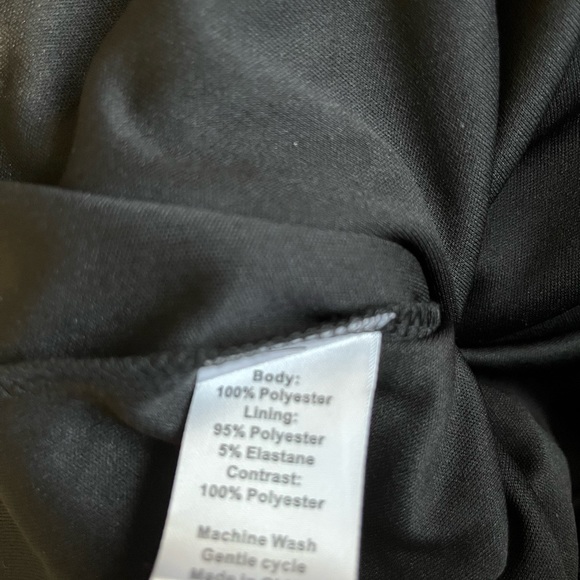 True Life NWT Black Mesh Blouse with Scalloped Edging size L - Picture 12 of 12